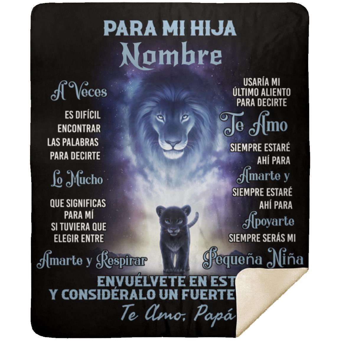 Hija ( León Azul 2) Personalizada Manta