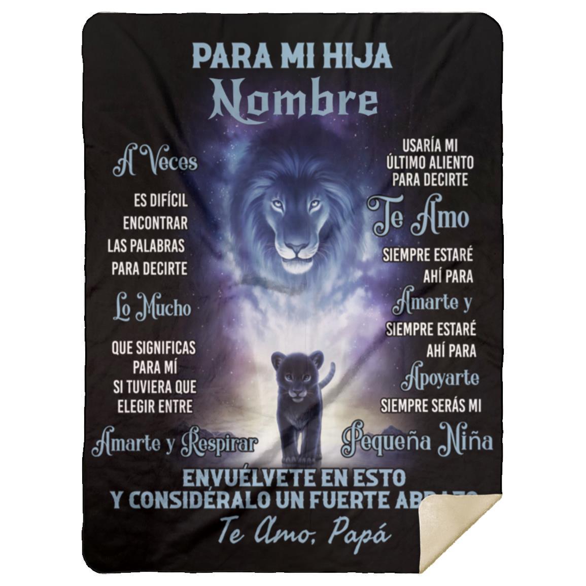 Hija ( León Azul 2) Personalizada Manta