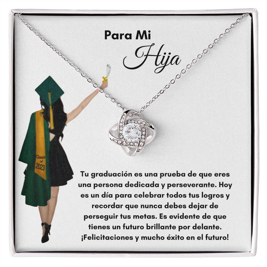 Graduation (Daughter-General) Love Knot Necklace 