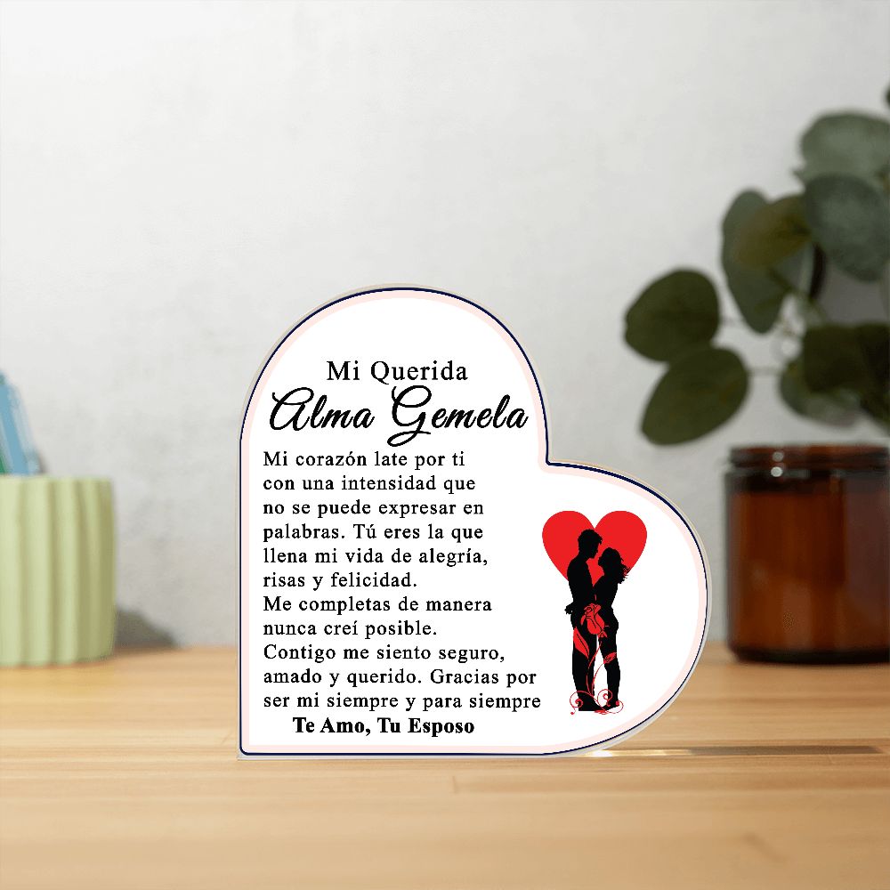 Soulmate - Heart Plaque
