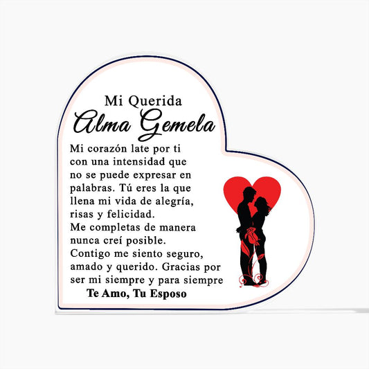 Alma Gemela - Placa de Corazón