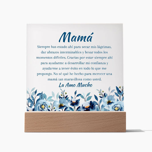 Mamá (Azul) - Placa de Acrílico