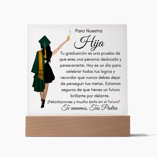 Graduación (Hija) - Placa de Acrílico