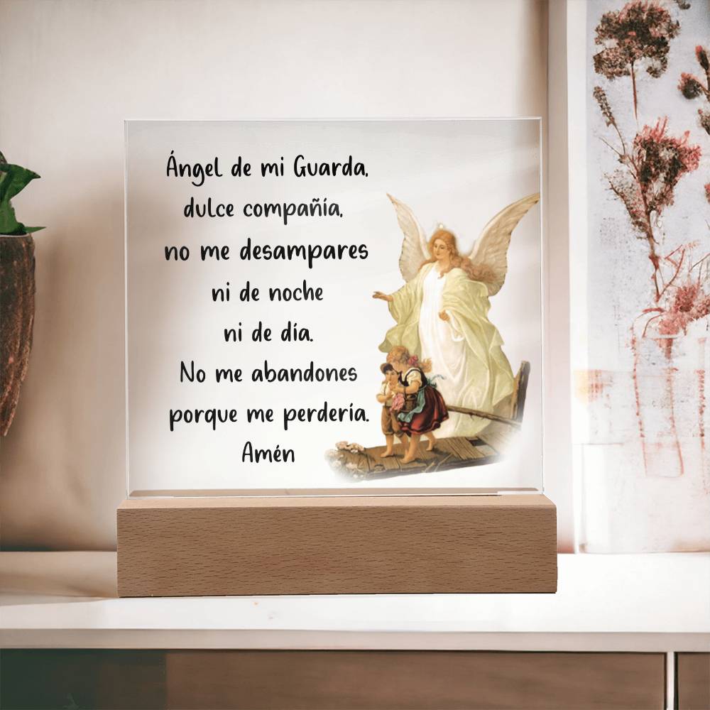 Ángel de mi Guarda | Placa de Acrílico Cuadrada