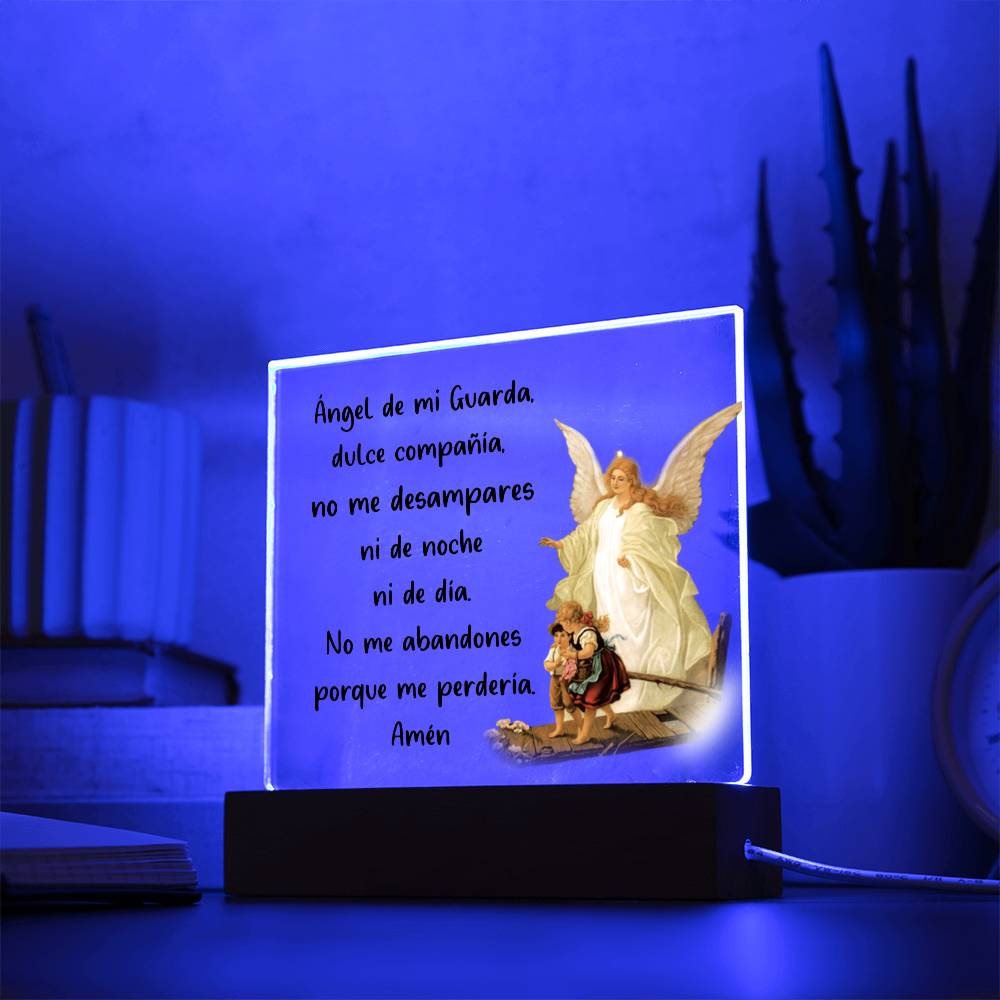 Ángel de mi Guarda | Placa de Acrílico Cuadrada