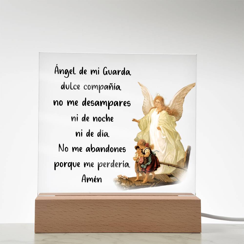Ángel de mi Guarda | Placa de Acrílico Cuadrada