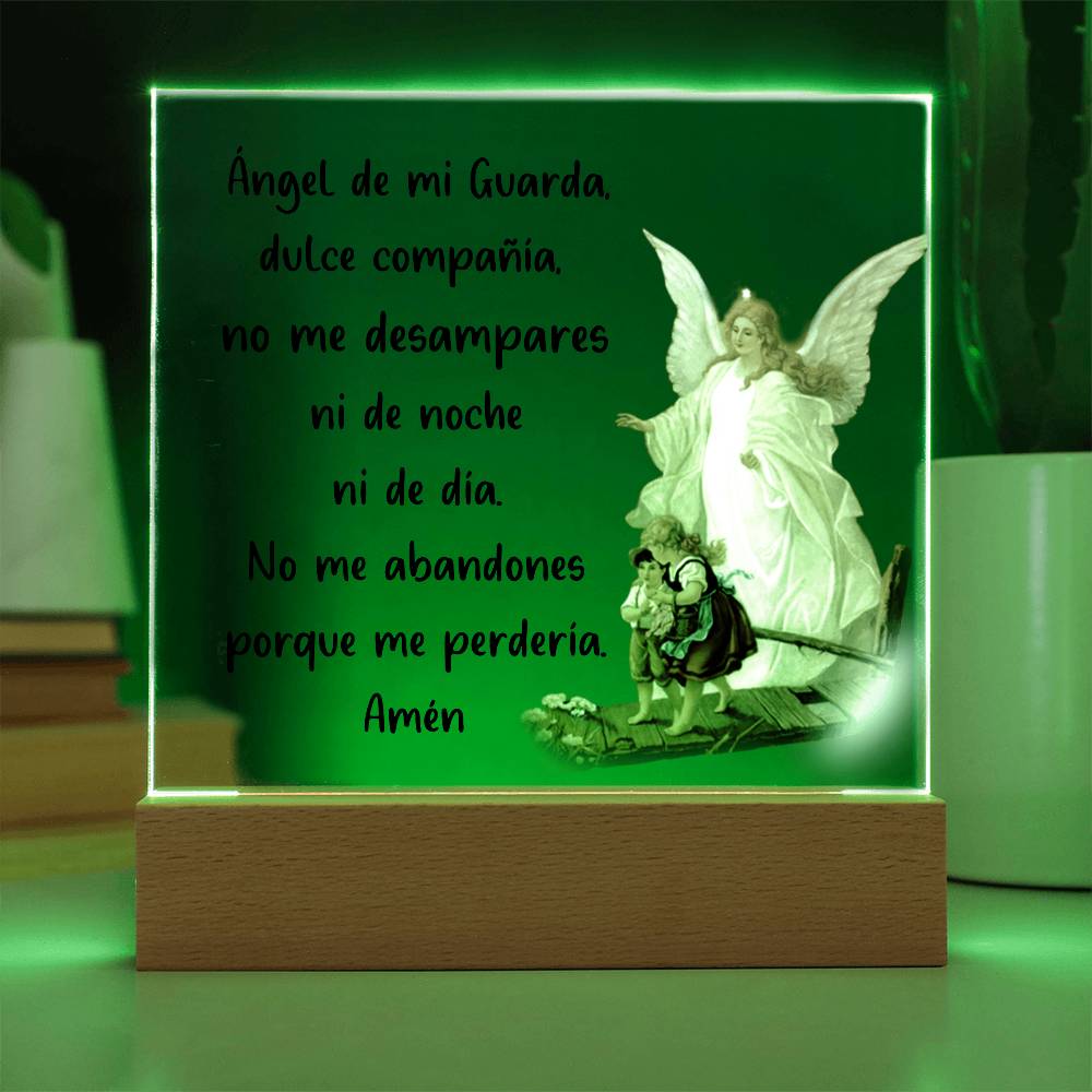 Ángel de mi Guarda | Placa de Acrílico Cuadrada