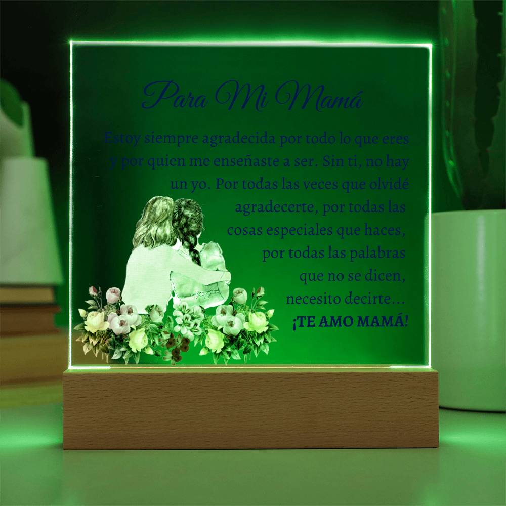 Para mi Mamá (Madre y Hija) - Placa de Acrílico