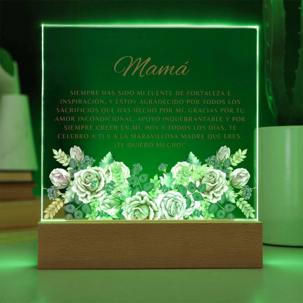 Mamá (Rosas) - Placa de Acrílico