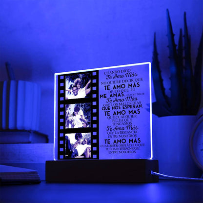 Cuando Digo Te Amo | Placa de Acrílico Cuadrada