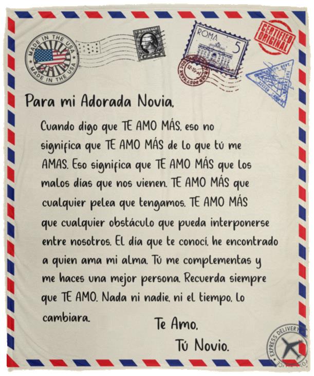Mi Novia (Postal) Manta