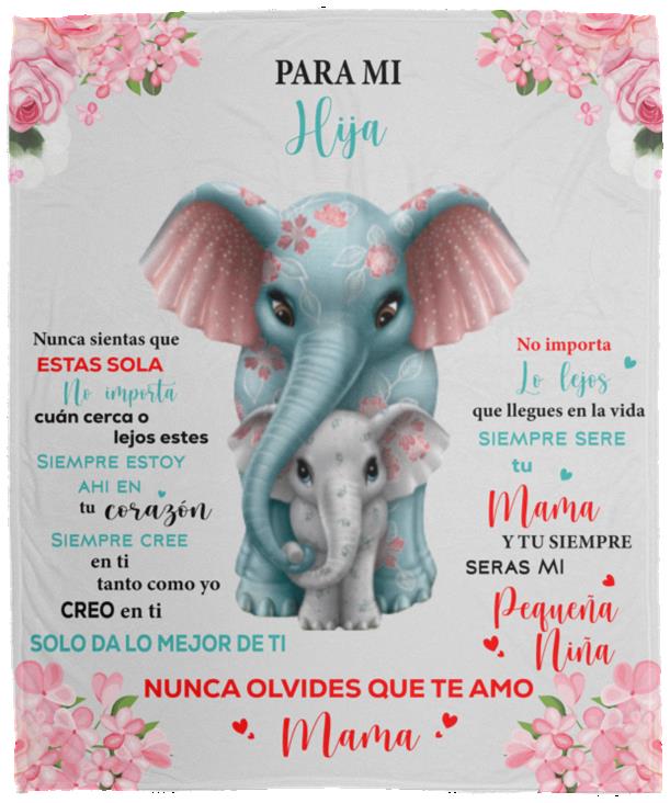 Mi Hija (Elefante) Manta