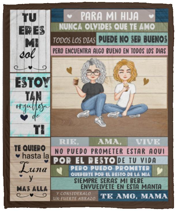 Mi Hija (Madera) Manta