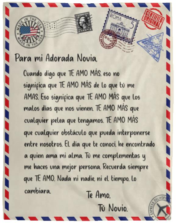 Mi Novia (Postal) Manta
