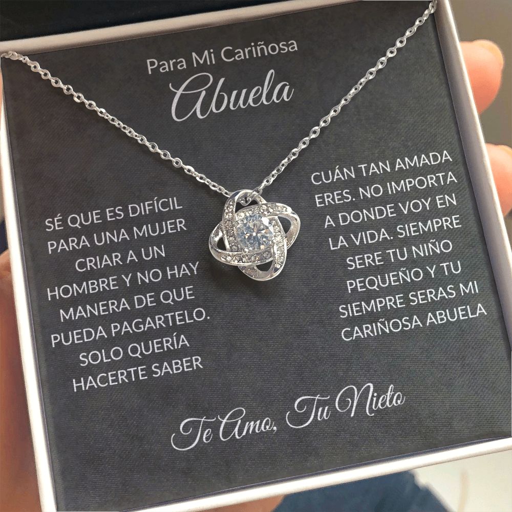 Para Mi Cariñosa Abuela | Collar Love Knot