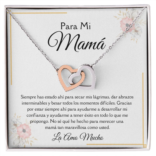 Mi Mamá | Collar Corazones Entrelazados