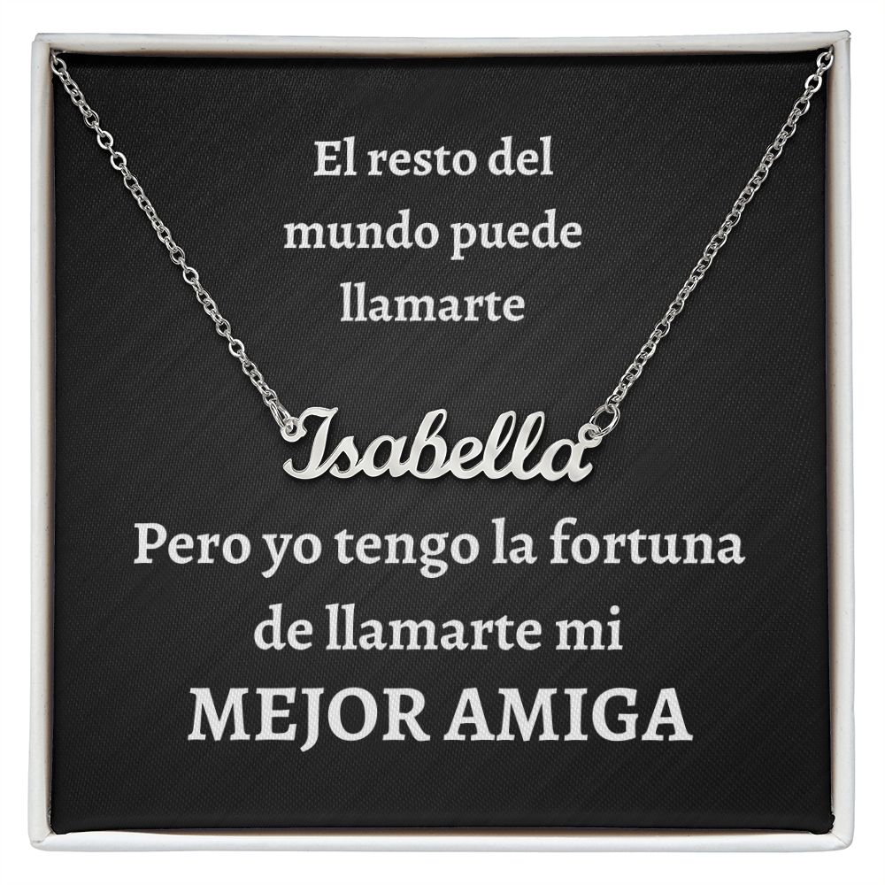 Collar con Nombre - Mejor Amiga