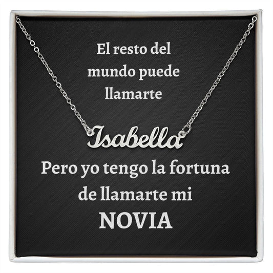 Collar con Nombre - Novia