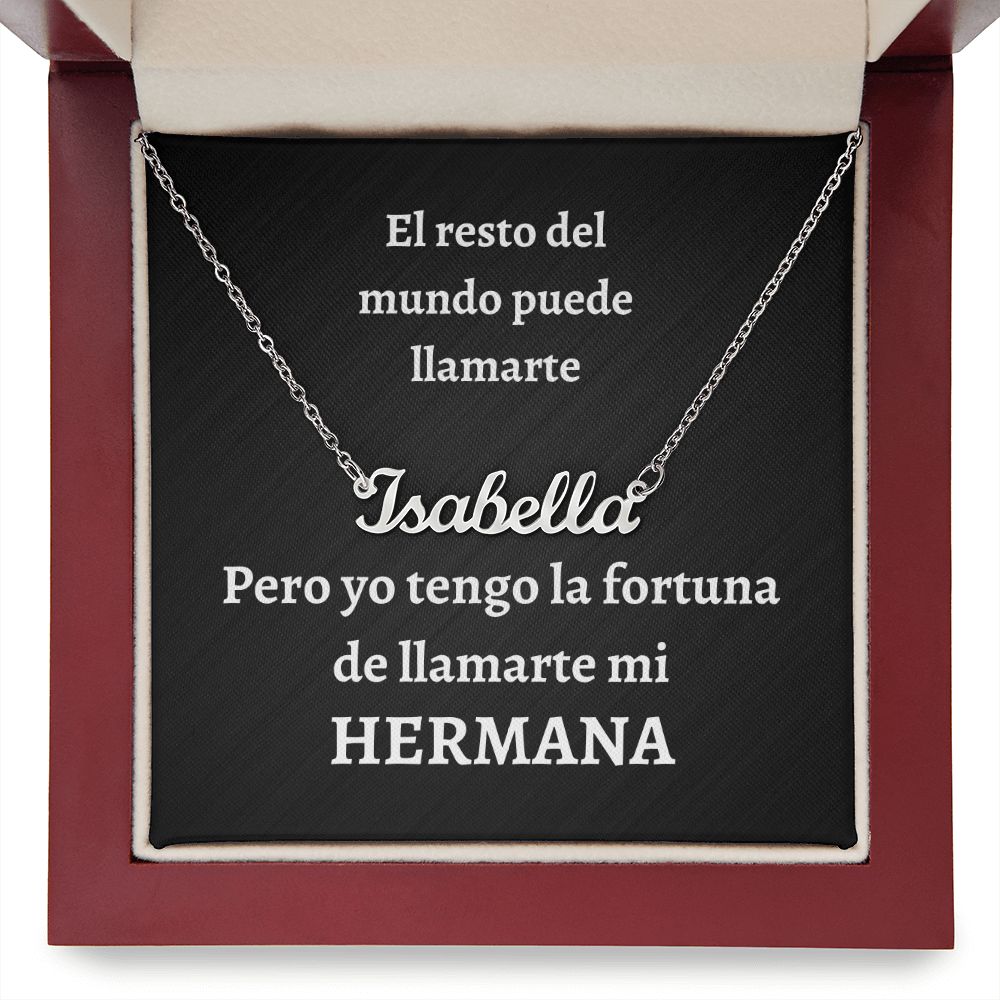 Collar con Nombre - Hermana