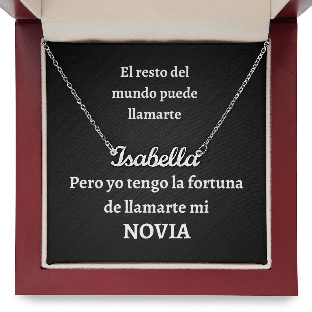 Collar con Nombre - Novia