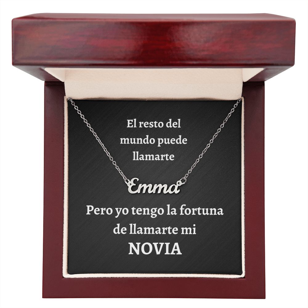 Collar con Nombre - Novia