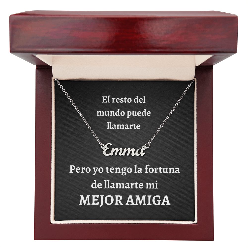 Collar con Nombre - Mejor Amiga