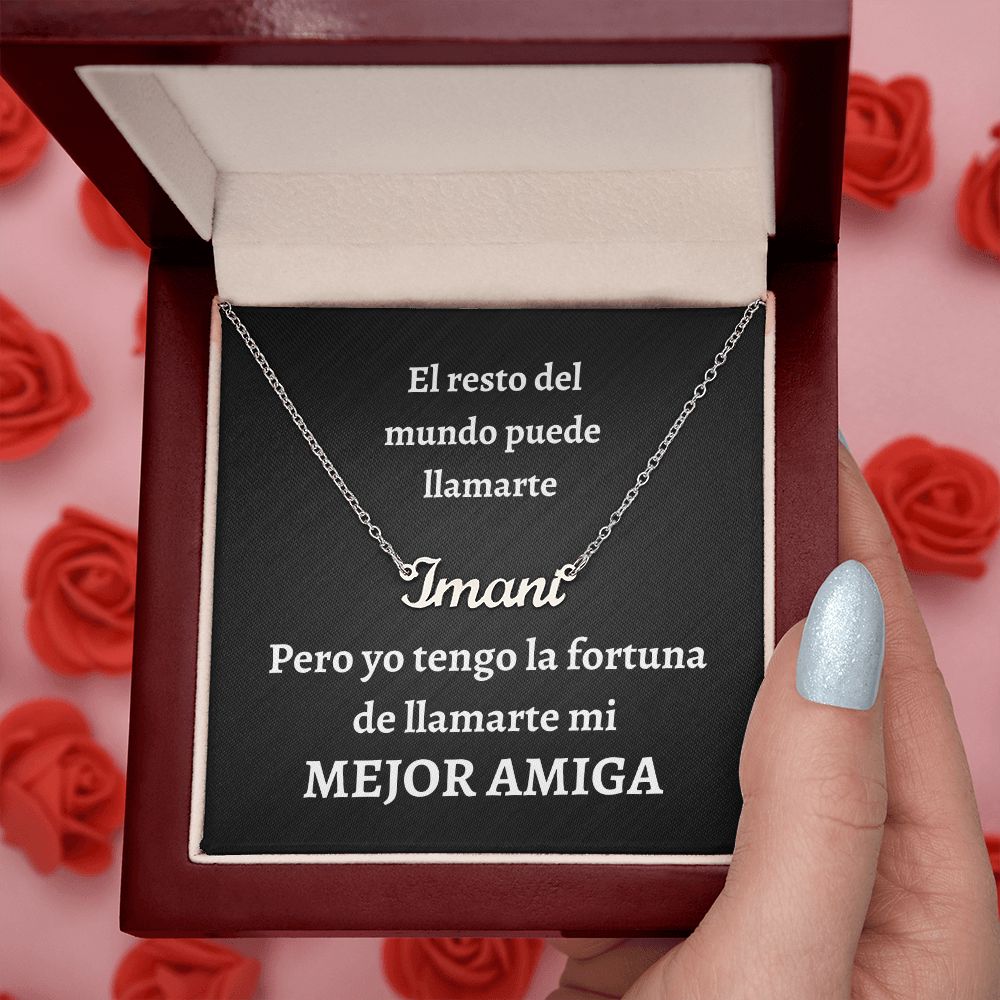Collar con Nombre - Mejor Amiga